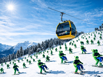 mys-ALIEN INVASION - WELTREKORDVERSUCH-Aliens im Schnee