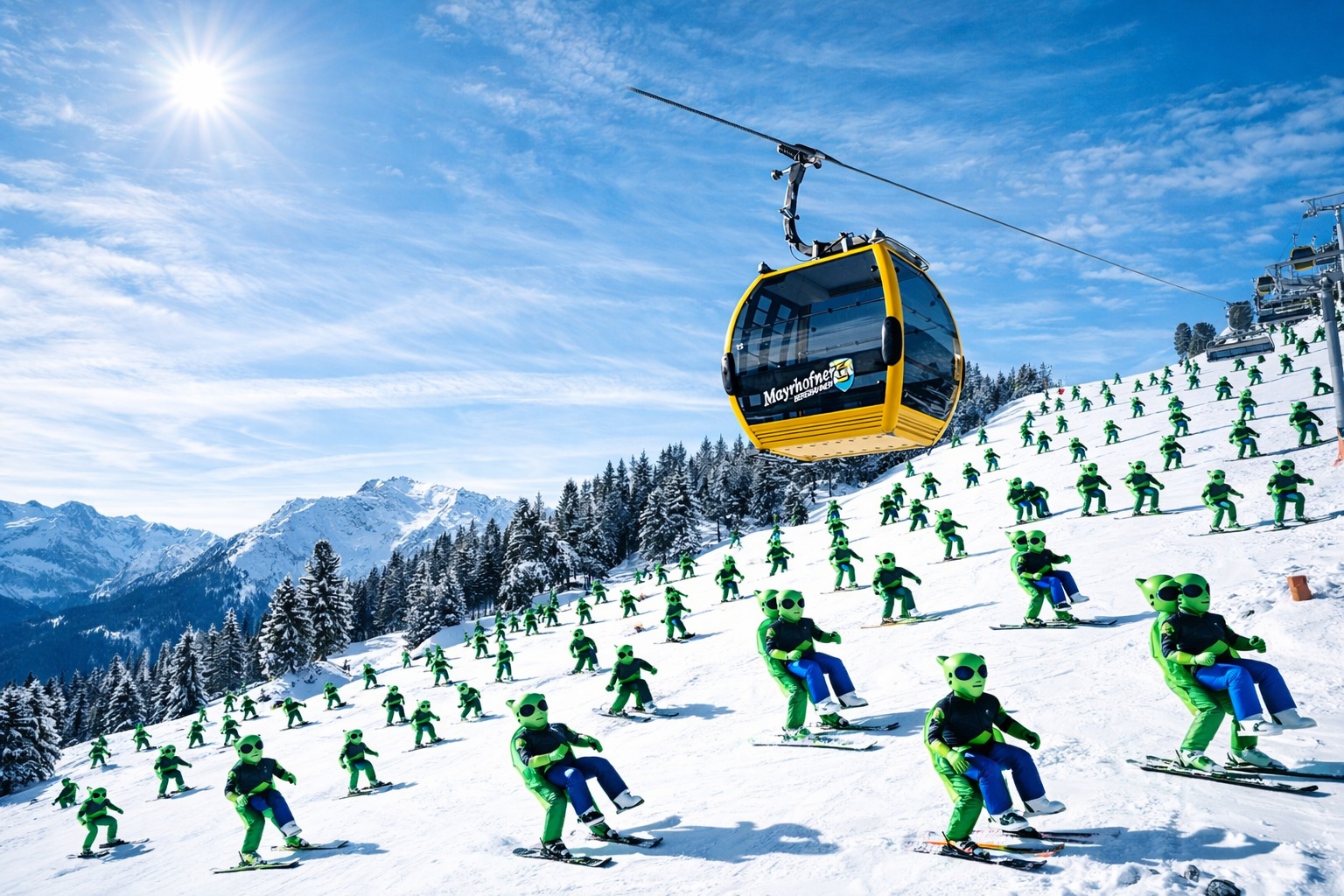Aliens im Schnee