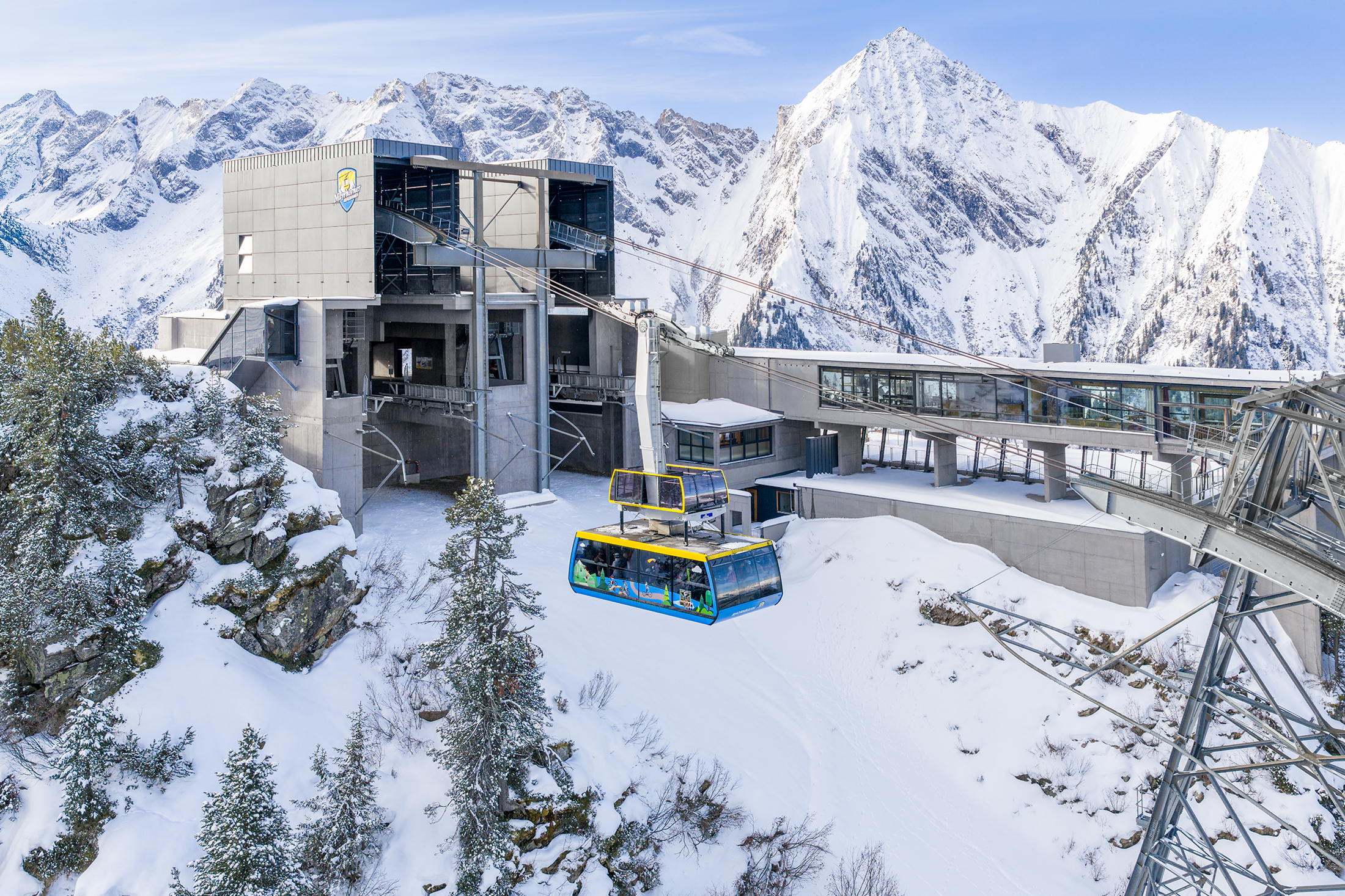 Station der Ahornbahn mit der Pendelbahn inklusive SkyRide Ahorn