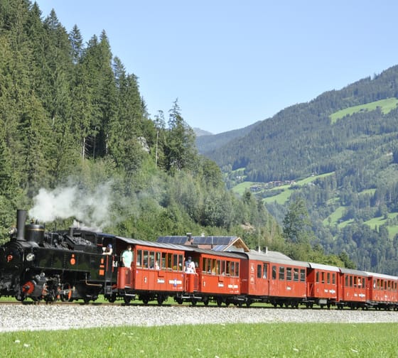 romantical steam train in Ziller valley