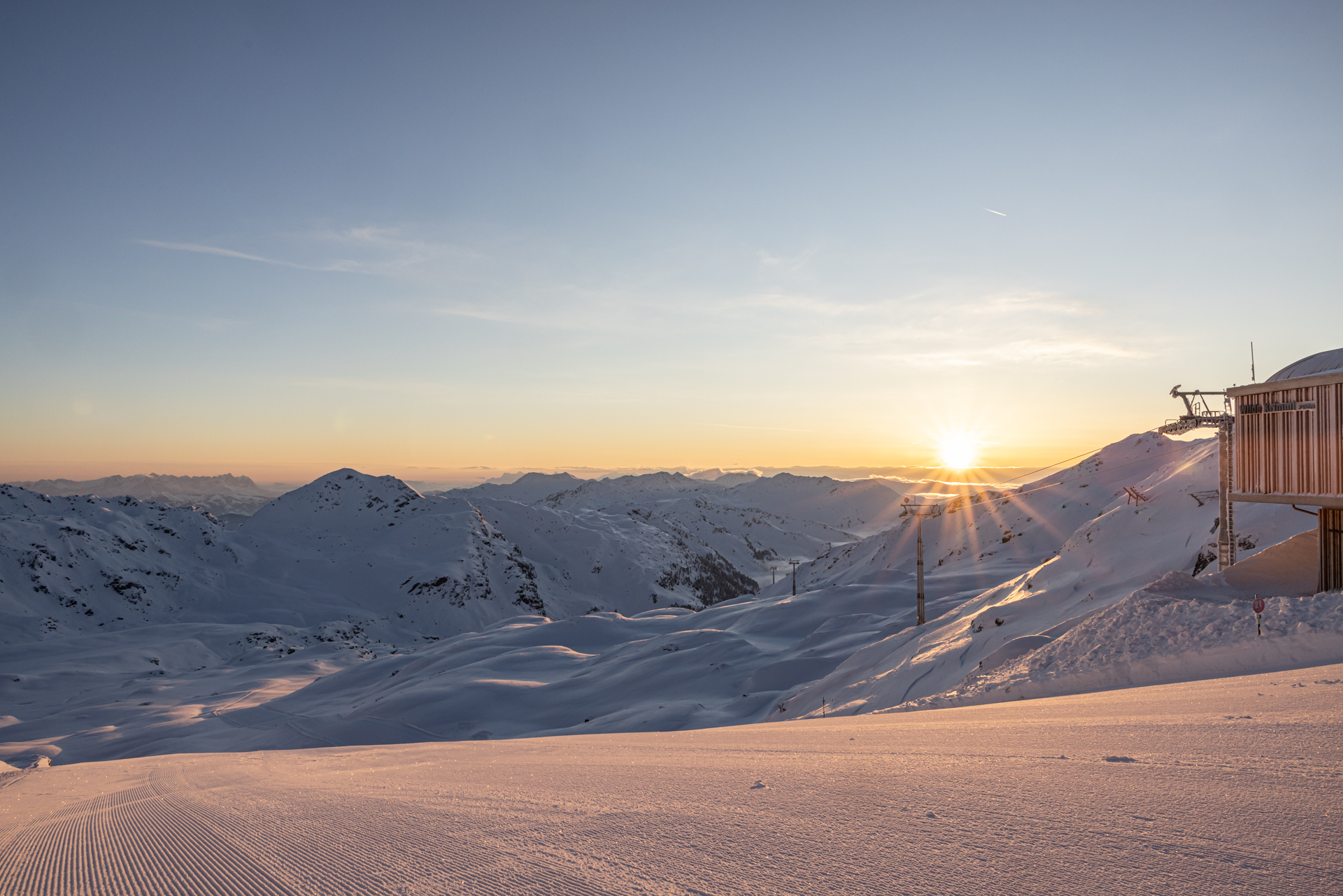 Good Morning Skiing im März
