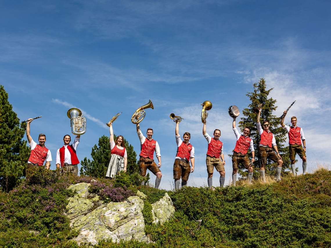 Brass music on the mountain