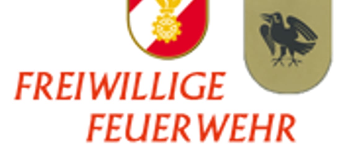 The image shows the logo of the municipality of Ramsau im Zillertal as well as the logo of the volunteer fire department of Ramsau im Zillertal.
