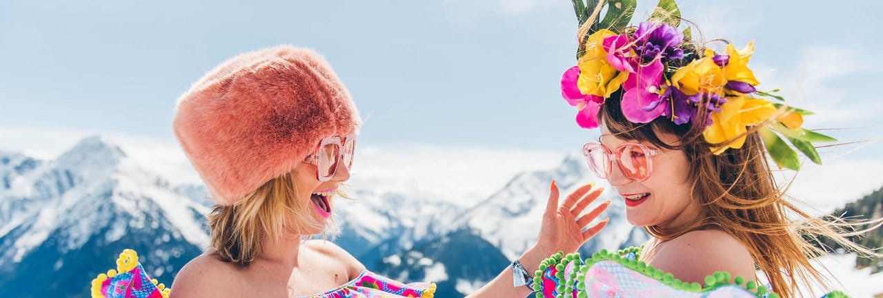 Partystimmung beim Snowbombing Festival in Mayrhofen