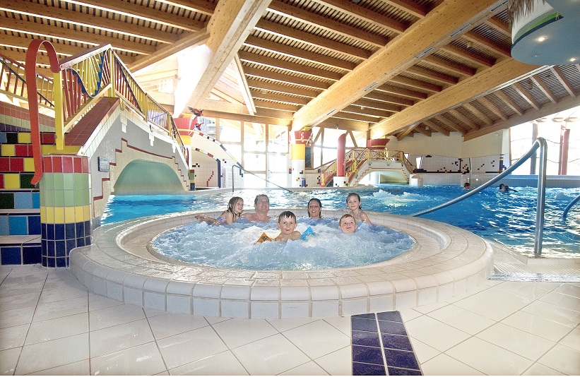 Entrace indoor pool at the Erlebnisbad Mayrhofen