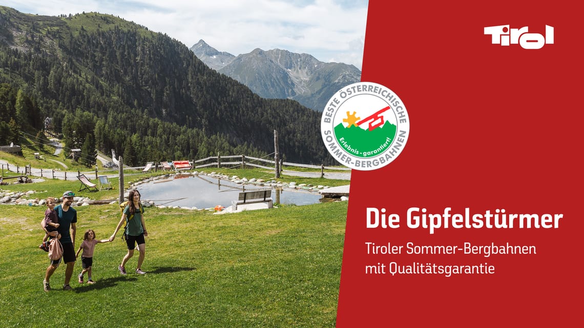Advertising of the Tiroler Sommerbergbahnen on the Mountopolis website