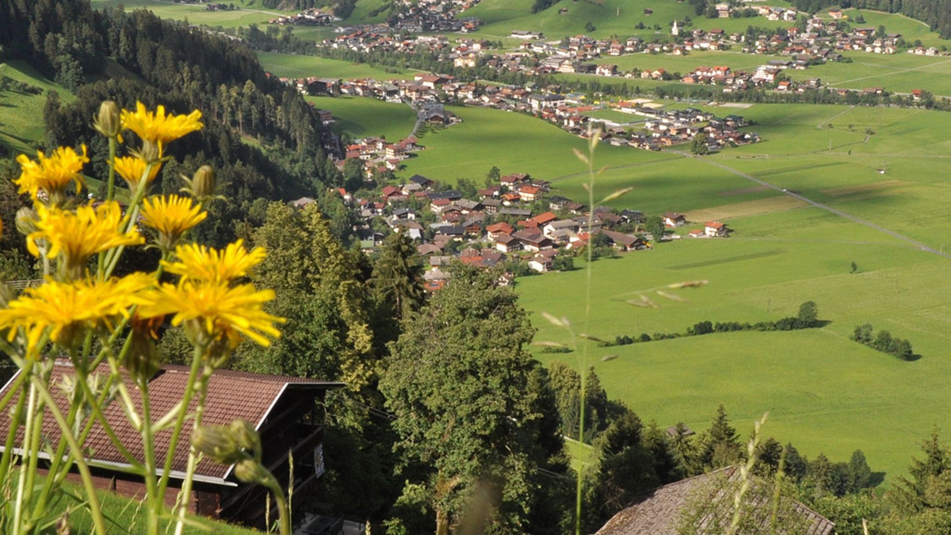 View of Schwendau in summer