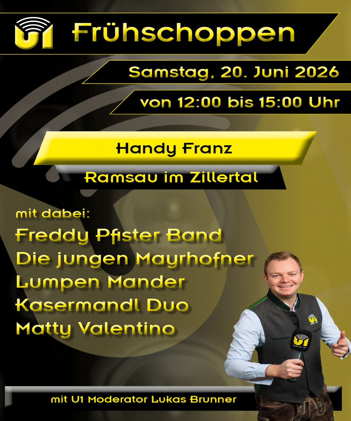 mys-Radio U1 Frühschoppen-Radio U1 Frühschoppen bei Handy Franz