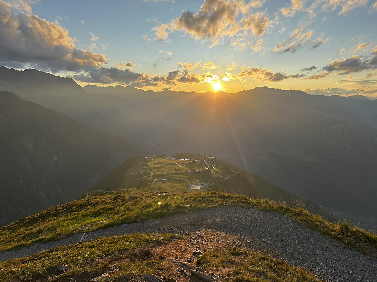Sunset at the AhornPlateau in Mayrhofen