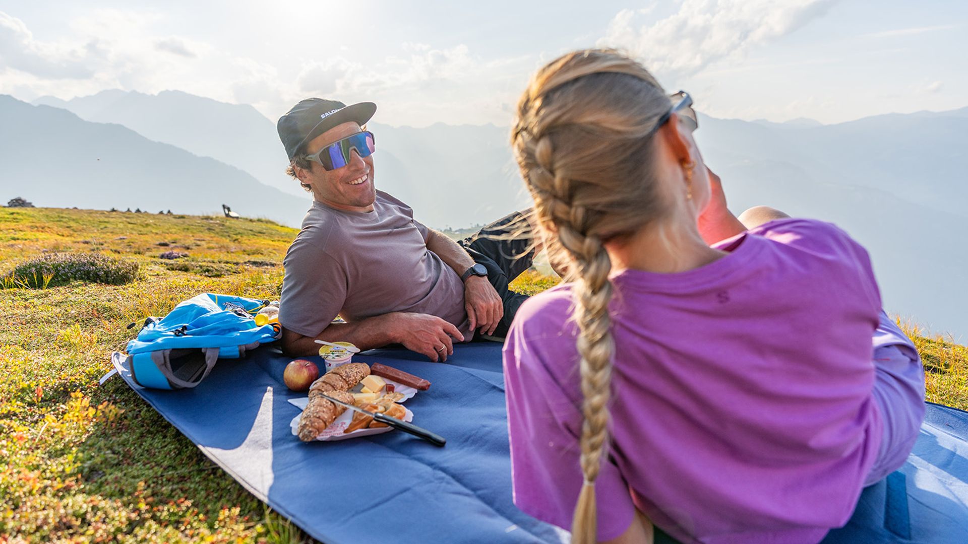Picknick am Ahorn in Mayrhofen beim Sonnenuntergang