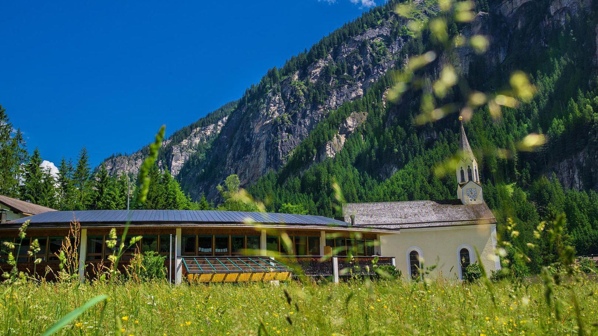 Ortssicht Ginzling im Sommer