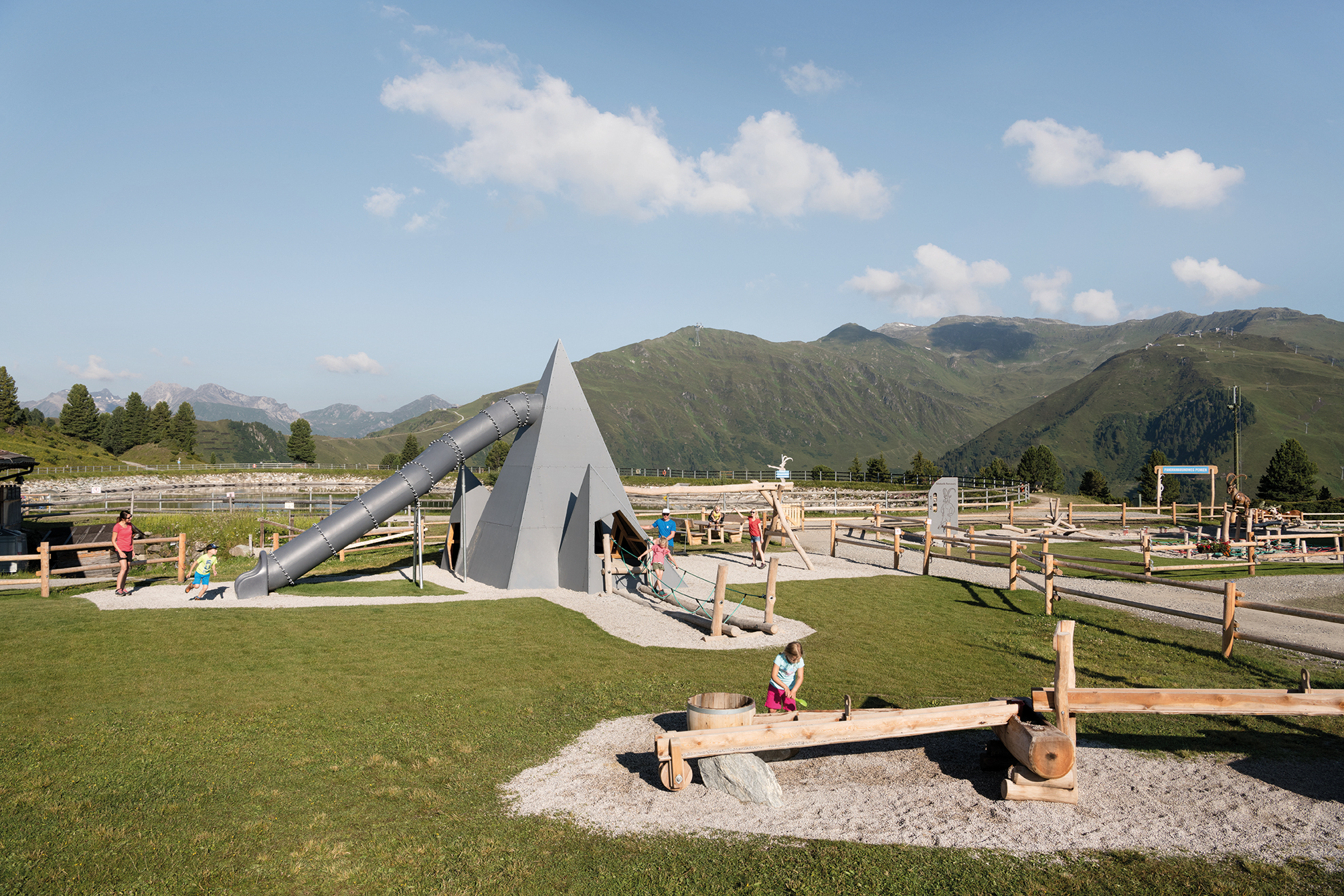 mountain playground at the FunSportStation in Mountopolis by Mayrhofner Bergbahnen