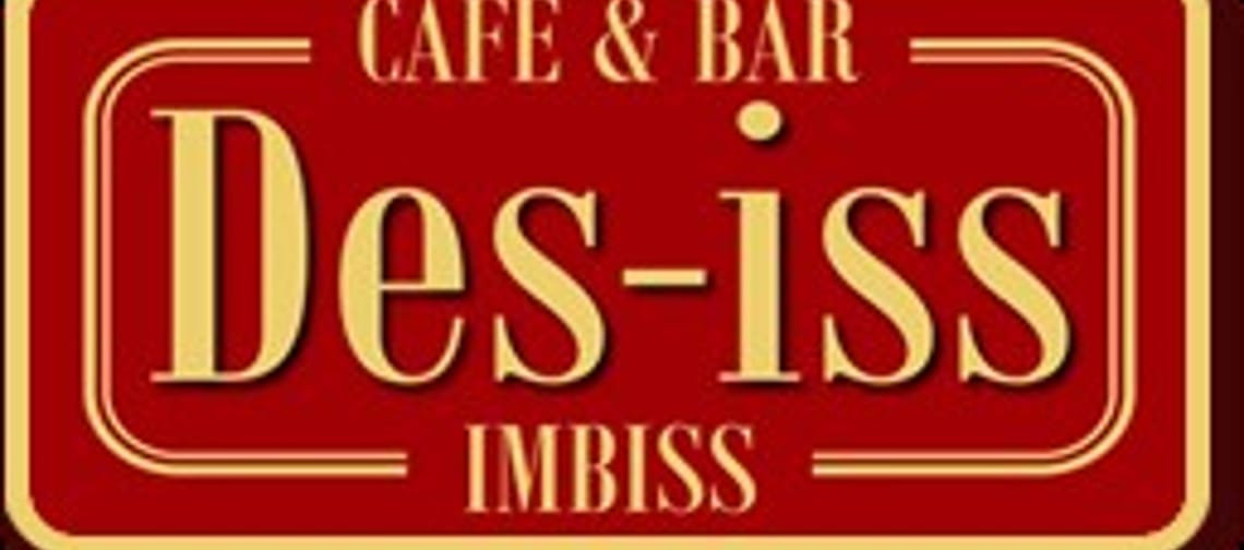 The logo of Des-iss features a red background with gold lettering. The elegant color combination gives the logo a striking and premium appearance