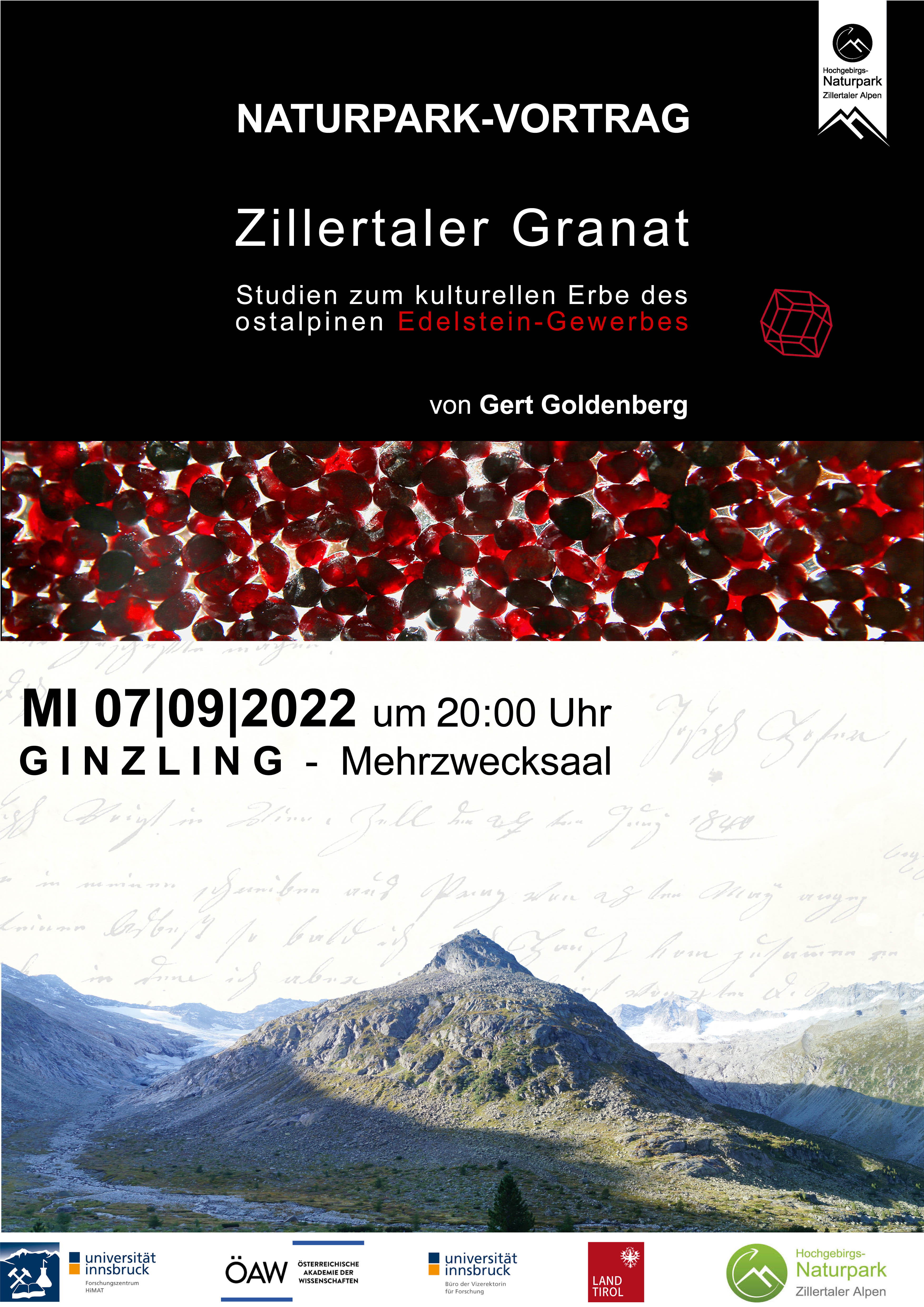 Naturparkhaus Vortrag: Zillertaler Granat 