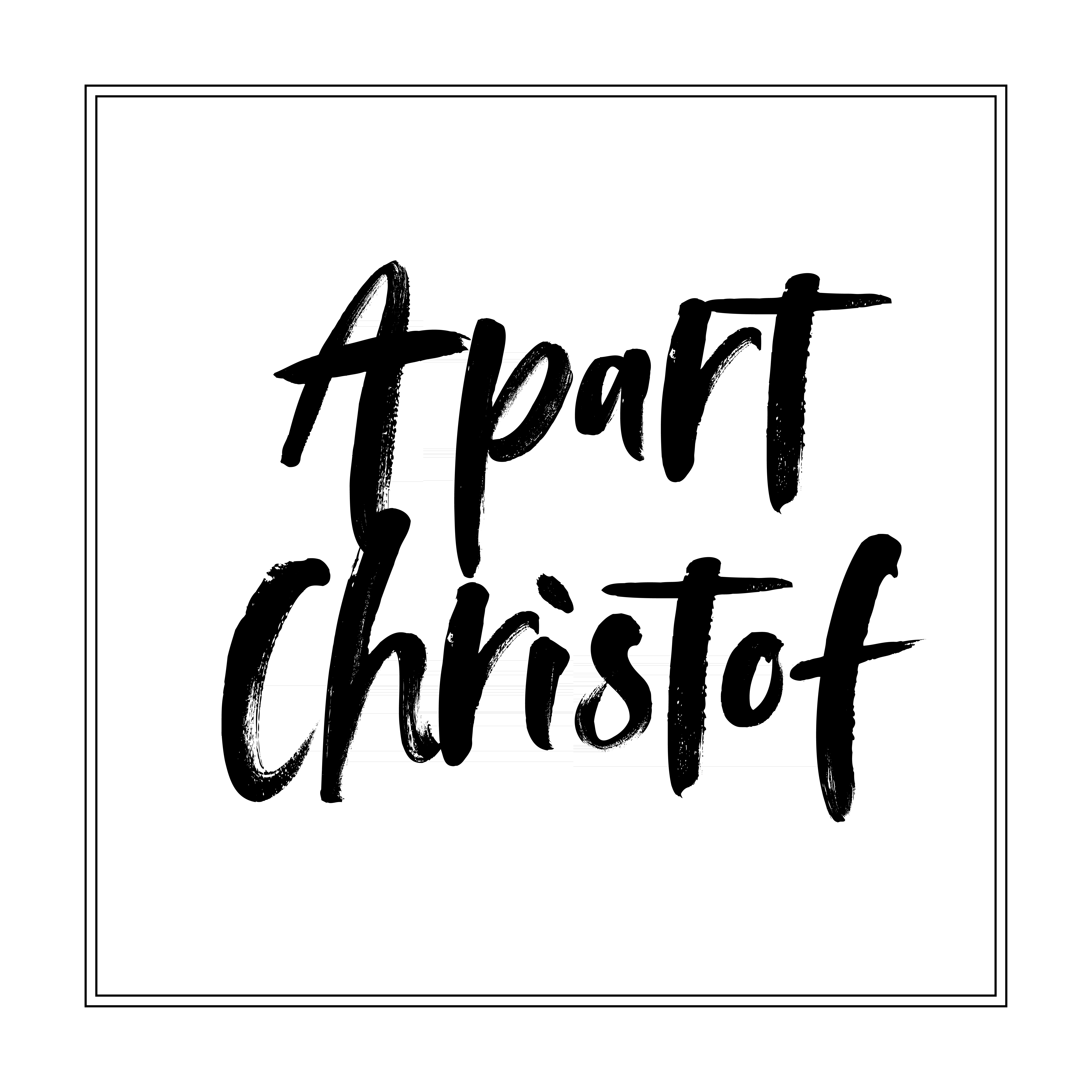 Black logo with white lines and text on a black background, reading 