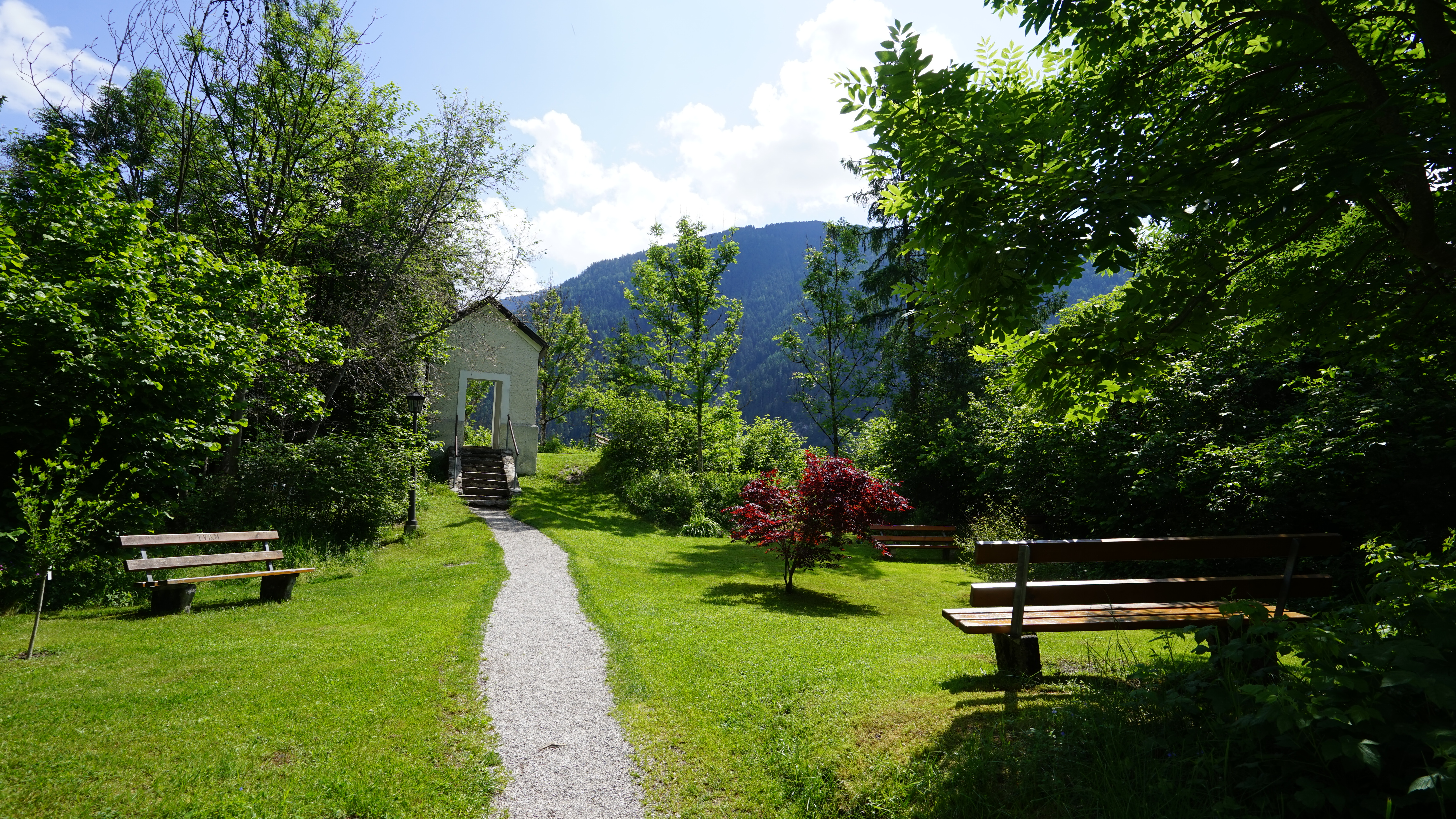 Weg zur Burgschrofen Kapelle