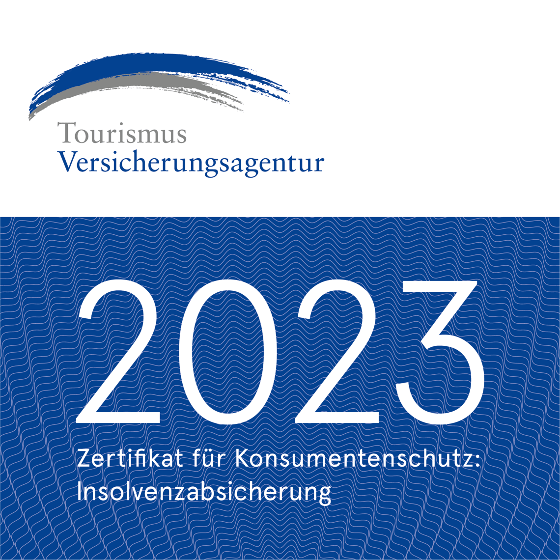 Zertifikat für Konsumentenschutz: Insolvenzabsicherung - Tourismus Versicherungsagentur