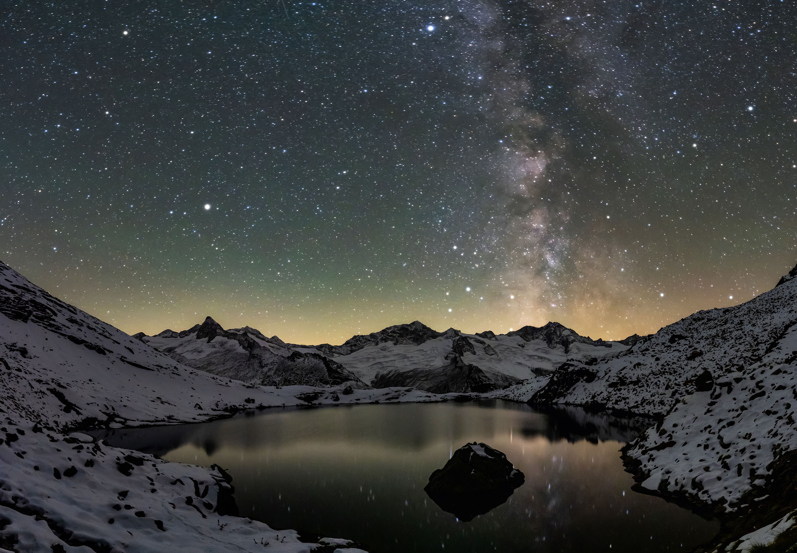 mys-Multivisionsshow: Über den Gipfeln die Sterne-Sternenhimmel am See