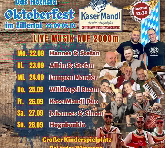 mys-Oktoberfest at Kasermandl at Penken-Oktoberfest Kasermandl