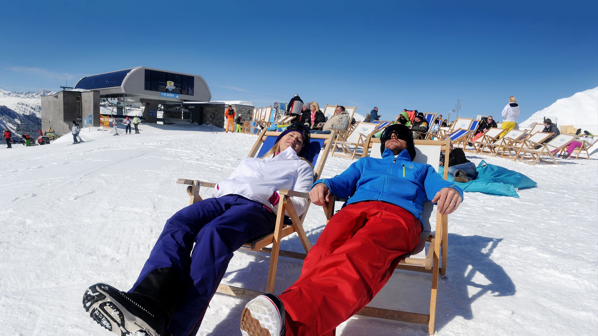 Frühling im Skigebiet