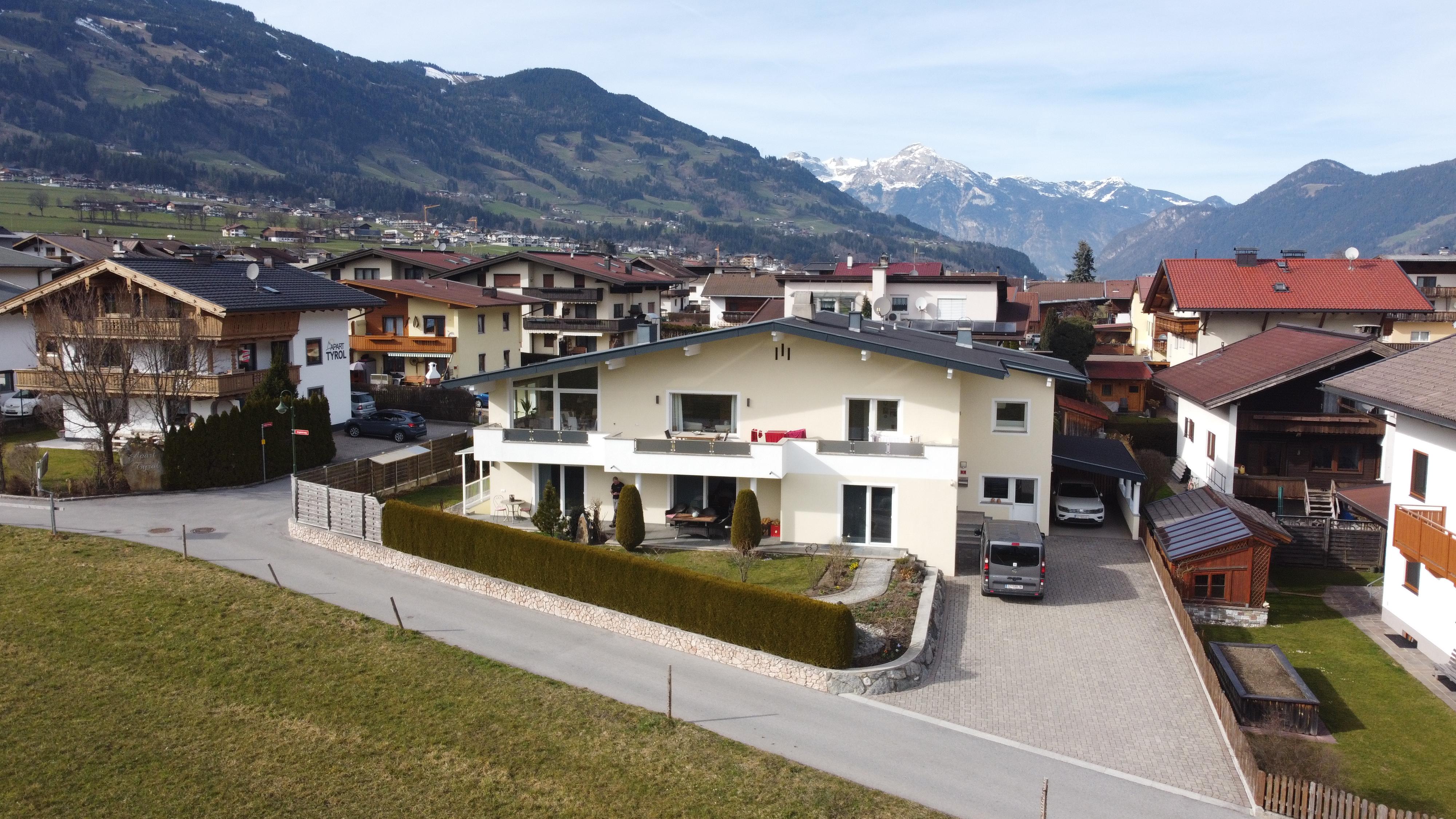 feratel-Appartement Schatz - Haus Schat6z Luftbildansicht