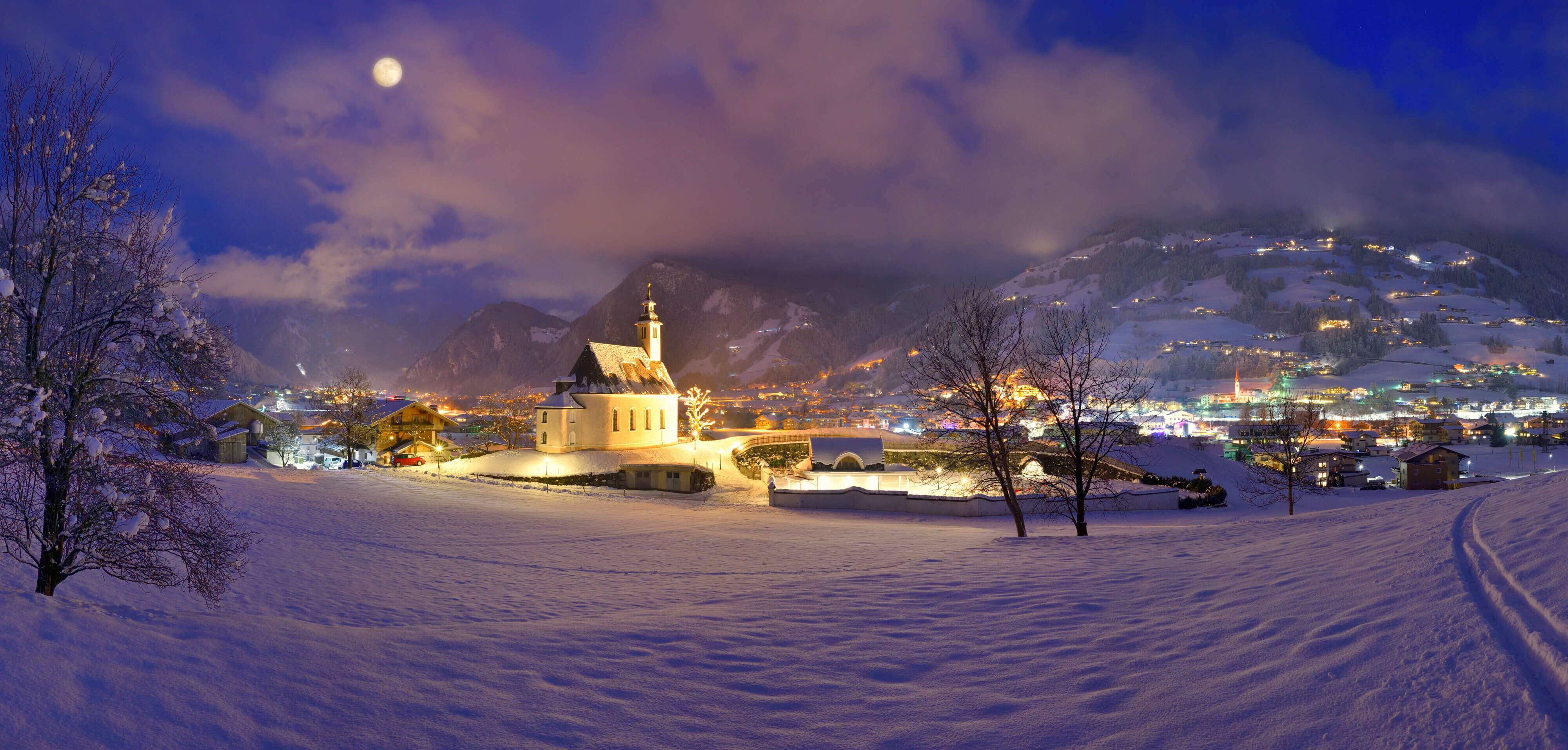 Blick auf den Ort Ramsau im Zillertal