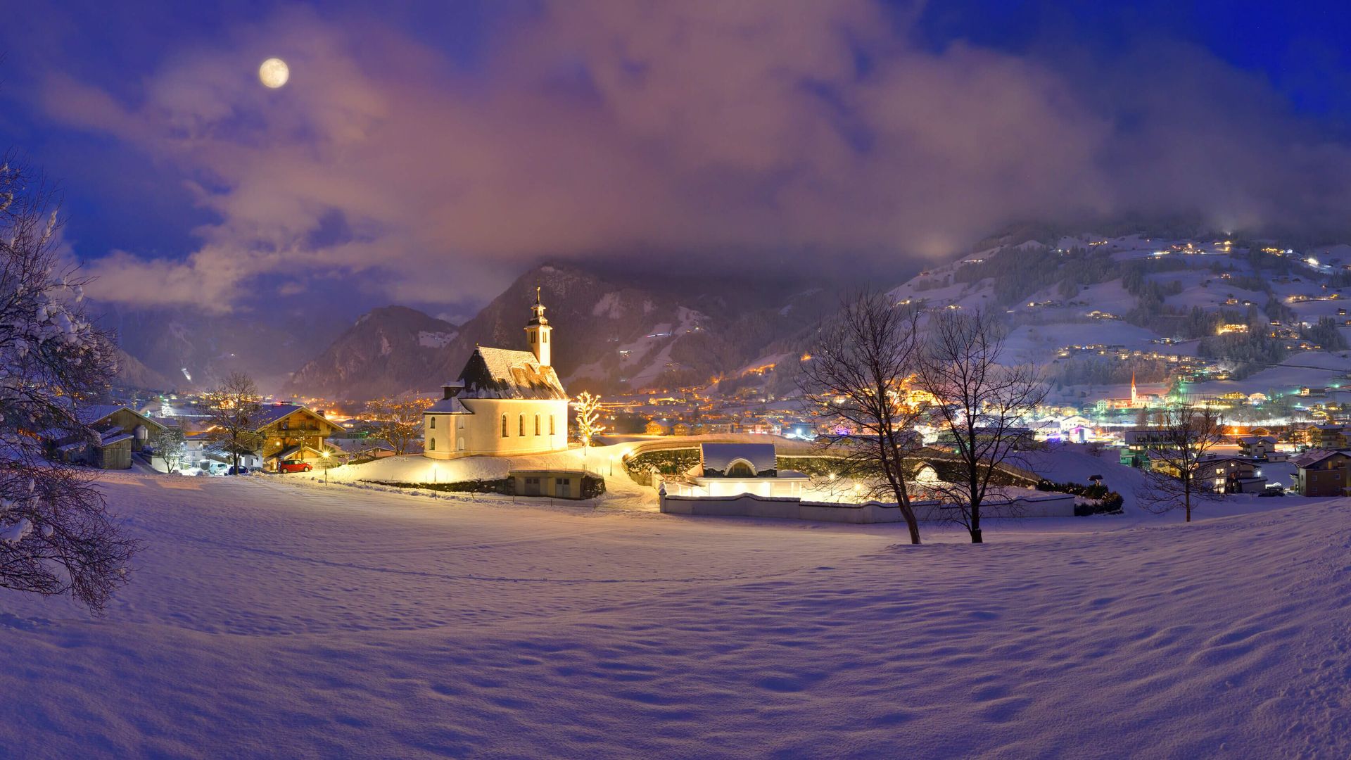 Blick auf den Ort Ramsau im Zillertal