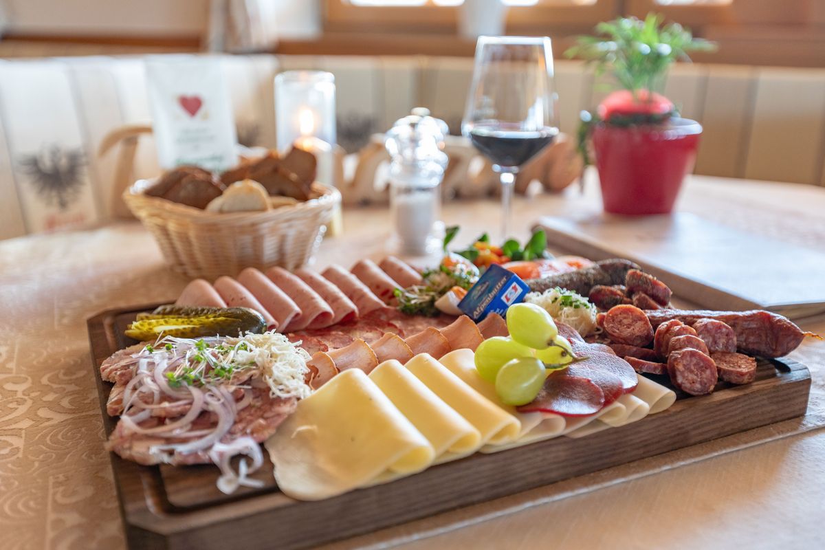 Frühstück am Tisch