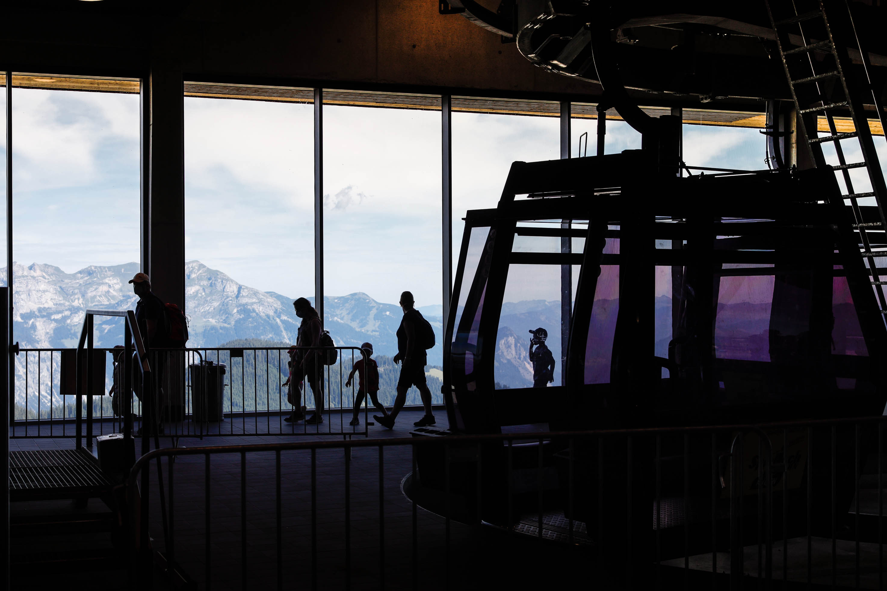 mys-Berg- und Talfahrt Spieljochbahn-Bergstation