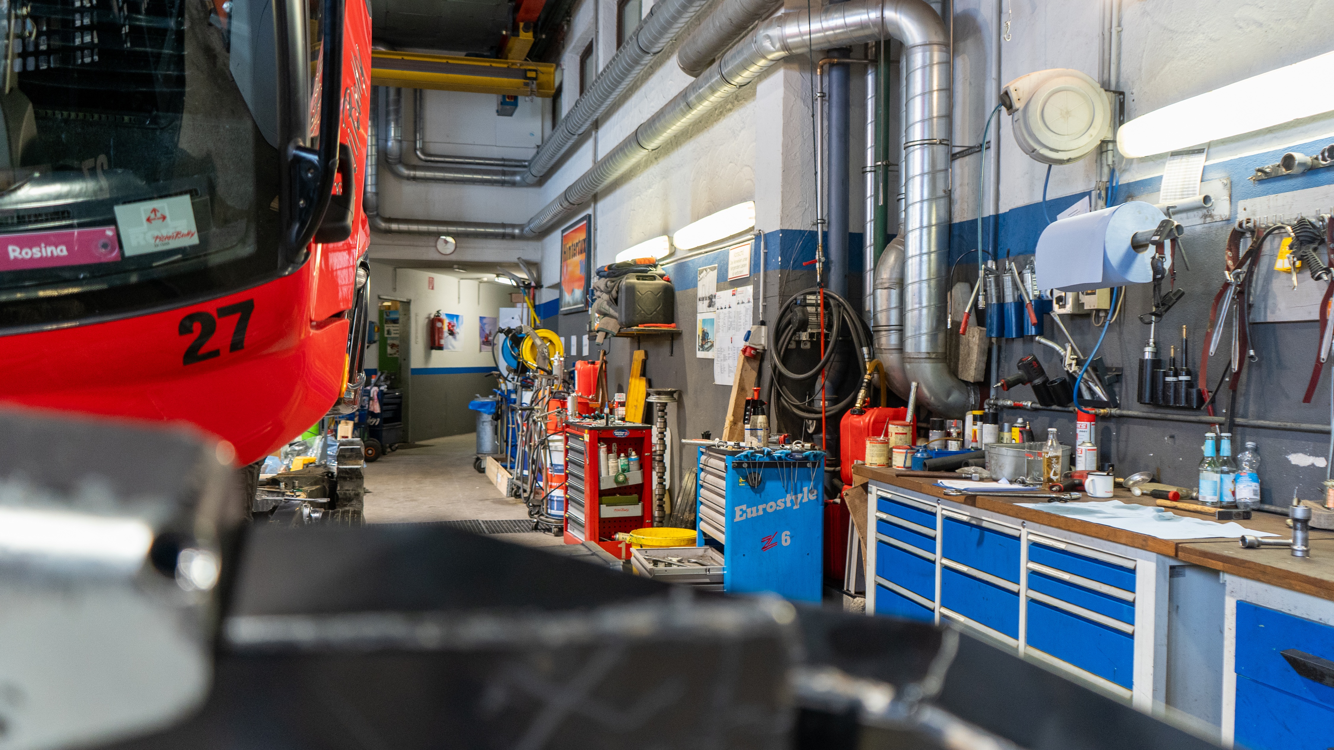 Pistenbully Garage auf 2.660m