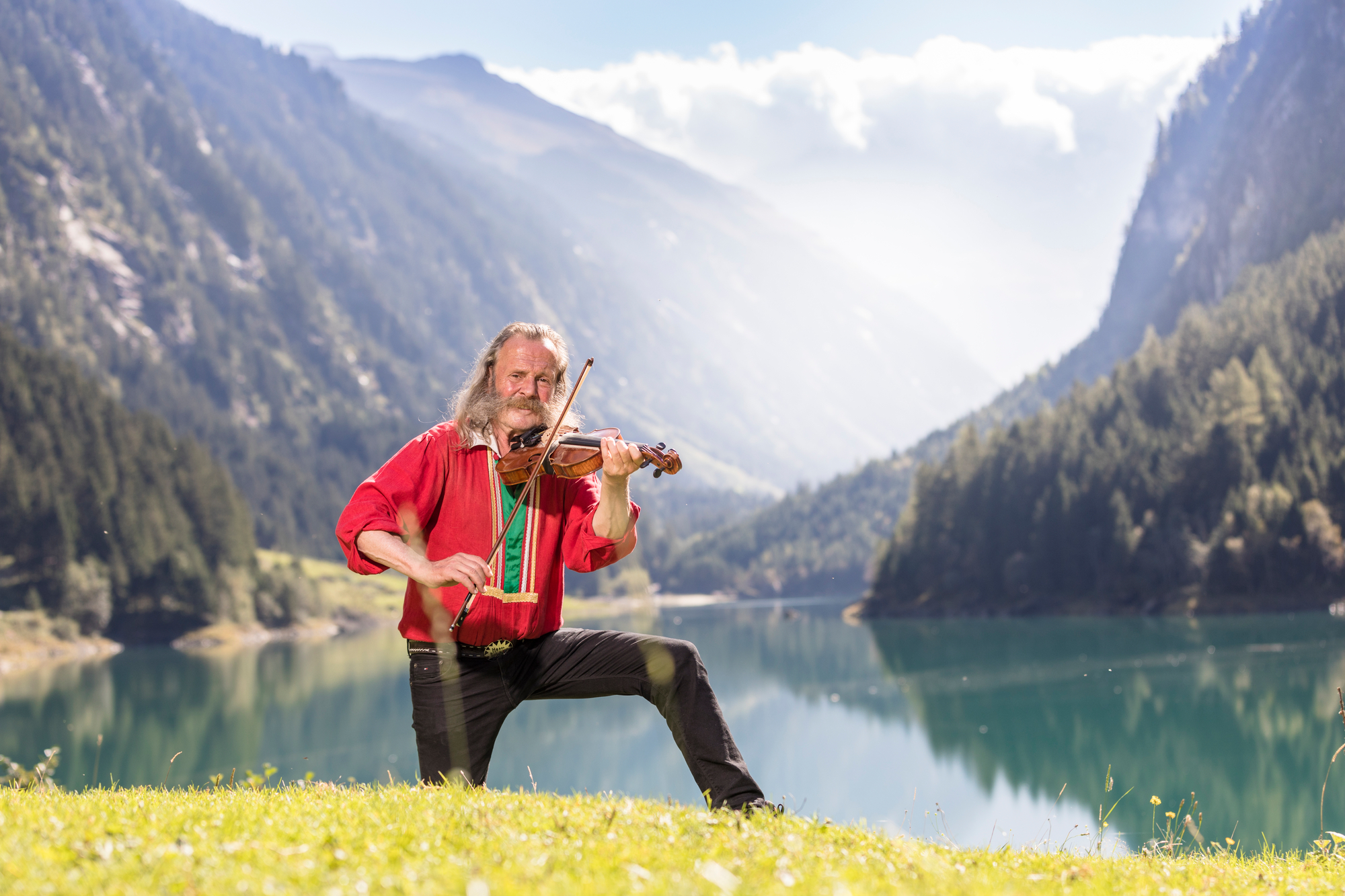 Erwin Aschenwald in the Stilluptal Valley