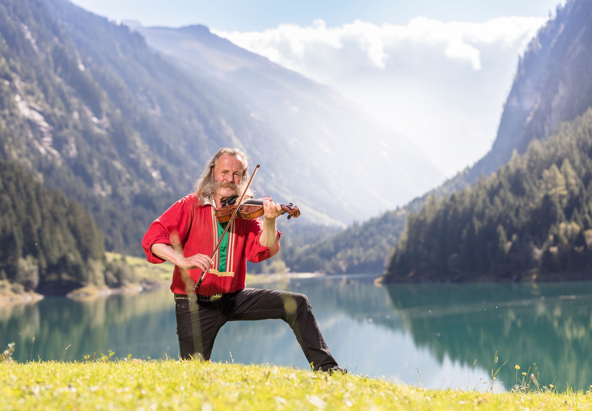 Erwin Aschenwald in the Stilluptal Valley