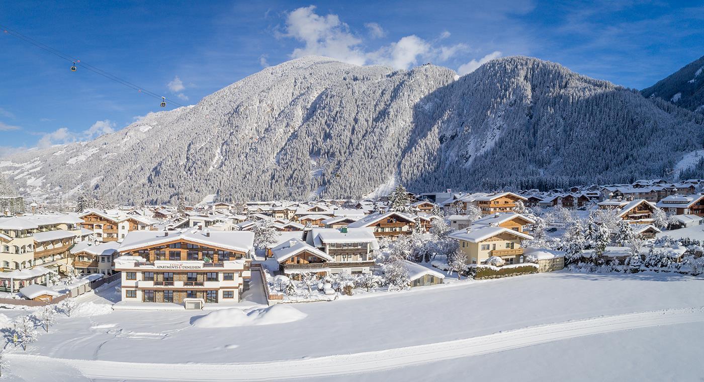 feratel-Apartments Edenlehen - DJI_0011-Apartments Edenlehen -Außenansicht Winter