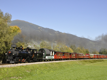 mys-Dampfzugticket einfach Jenbach - Mayrhofen-geselliger Dampfzug im Zillertal