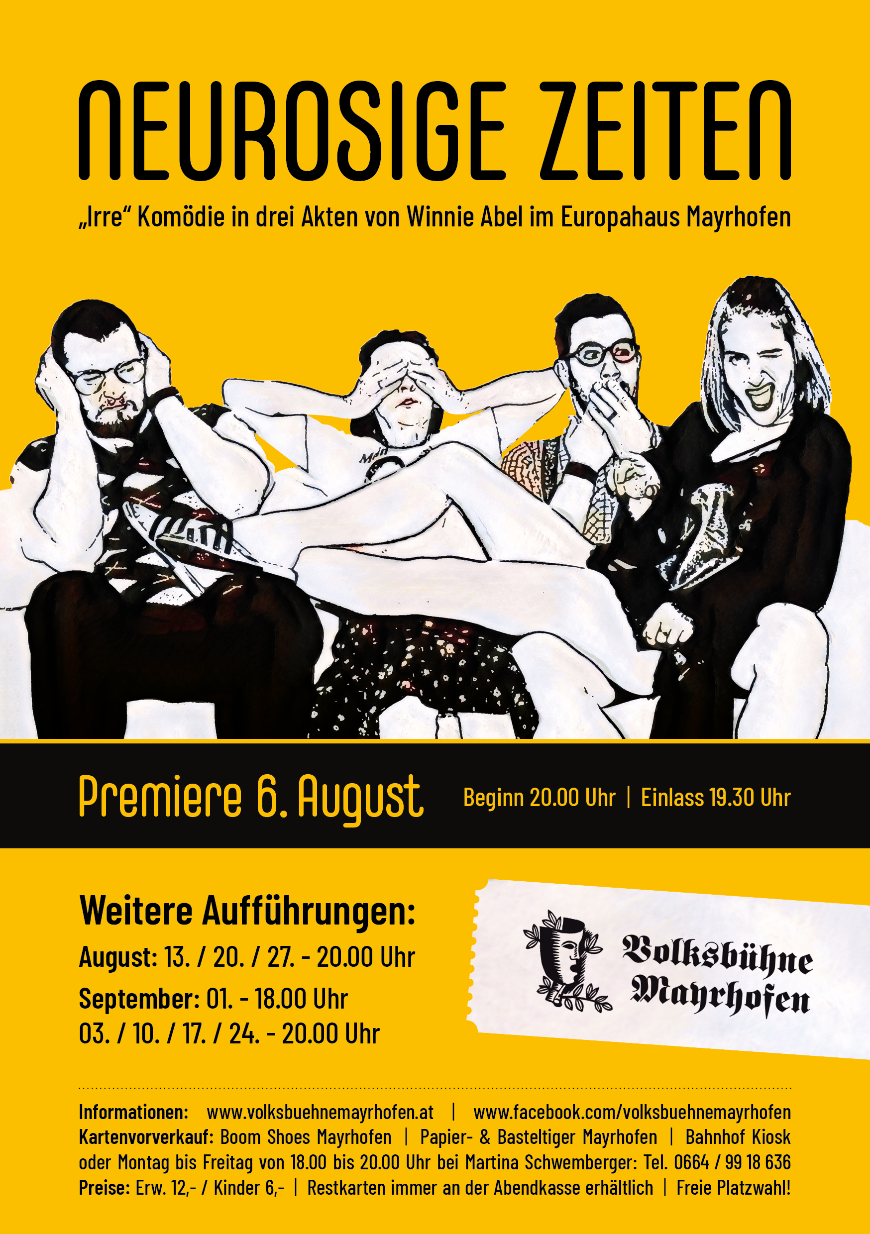 mys-Volksbühne Mayrhofen "Neurosige Zeiten" im Europahaus-Volksbühne Mayrhofen