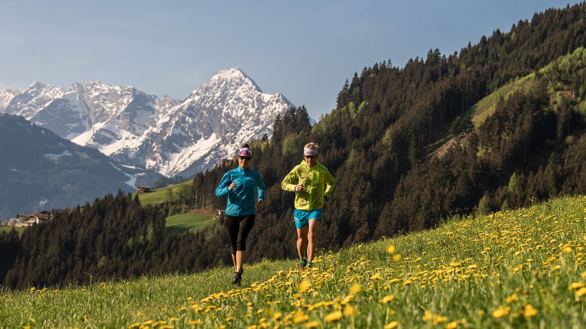 Runners in the Zillertal Valley
