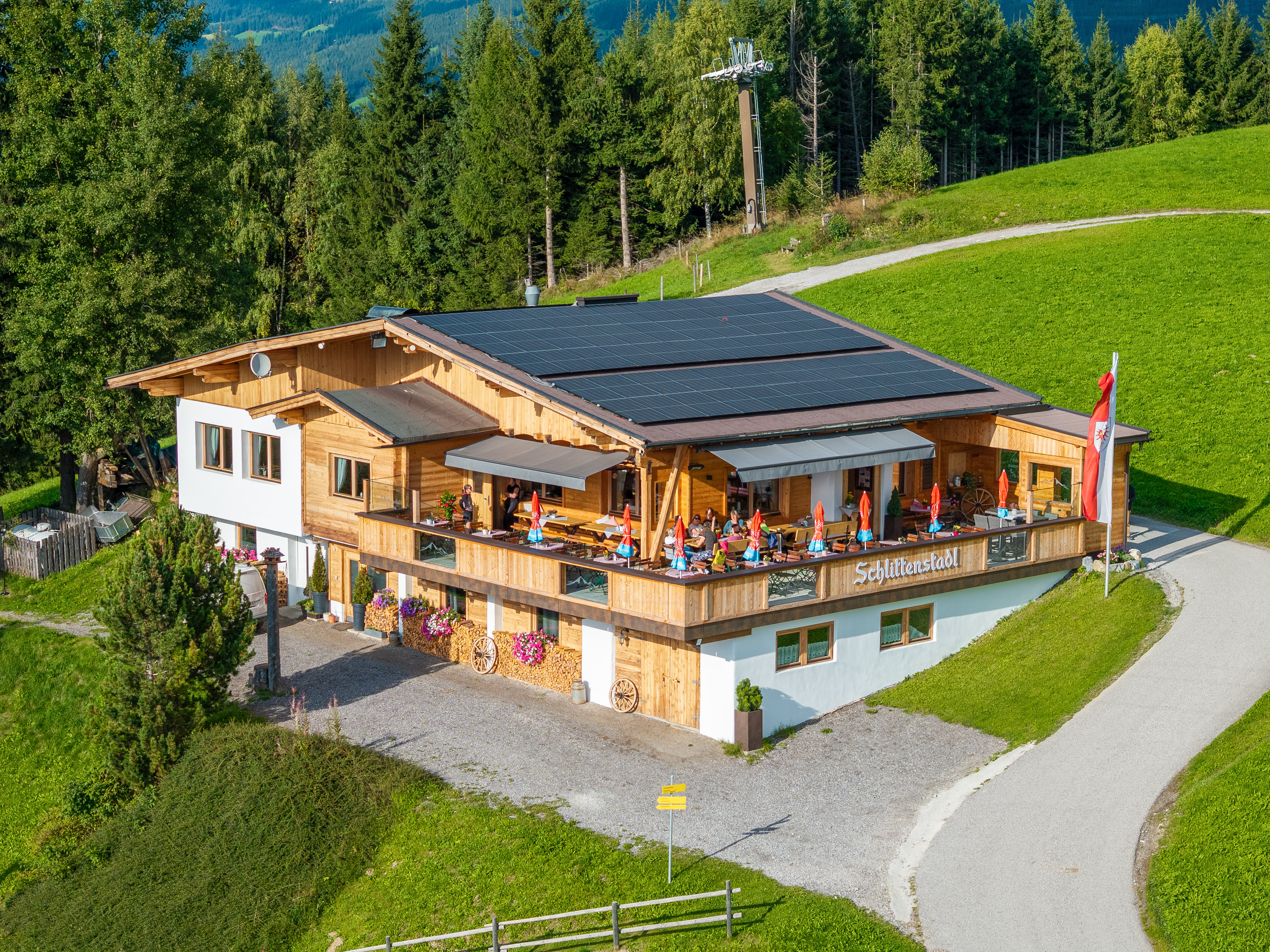 Schlittenstadl im Sommer