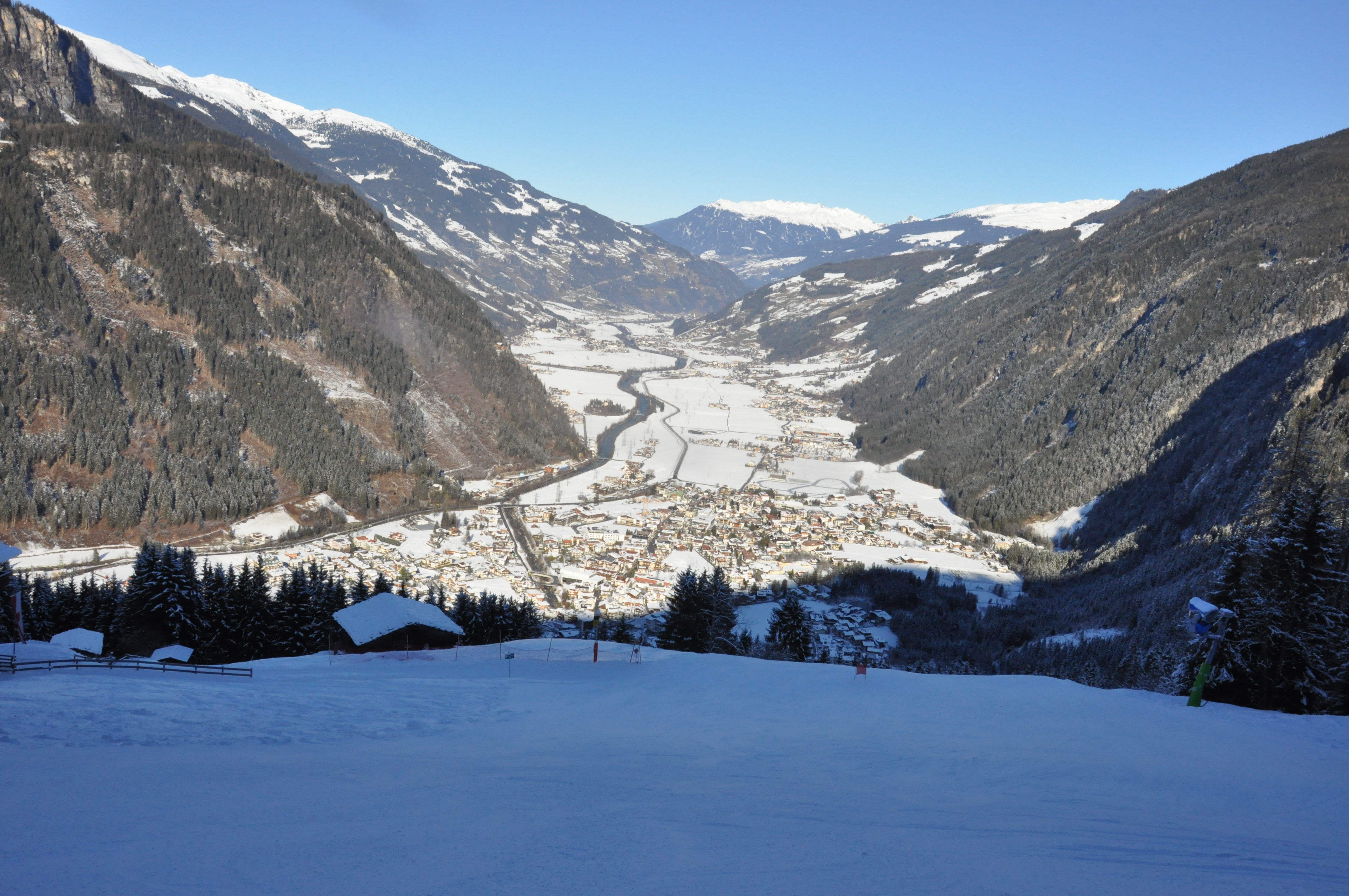 Die TalAbfahrt Ahorn in Mayrhofen im Zillertal