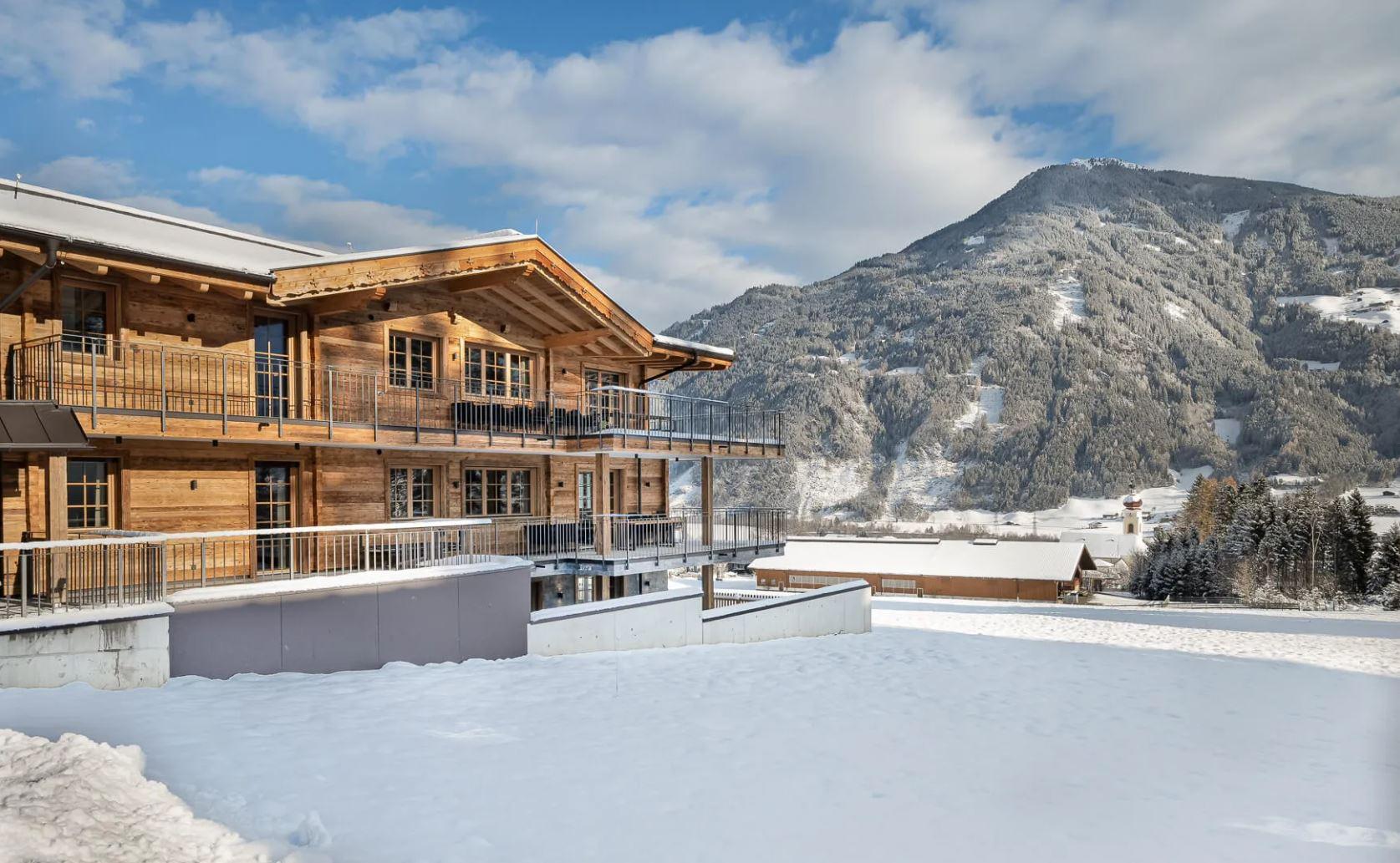 feratel-Chalet WildRuh - Hausansicht Winter_Chalet WildRuh_Ried im Zillerta