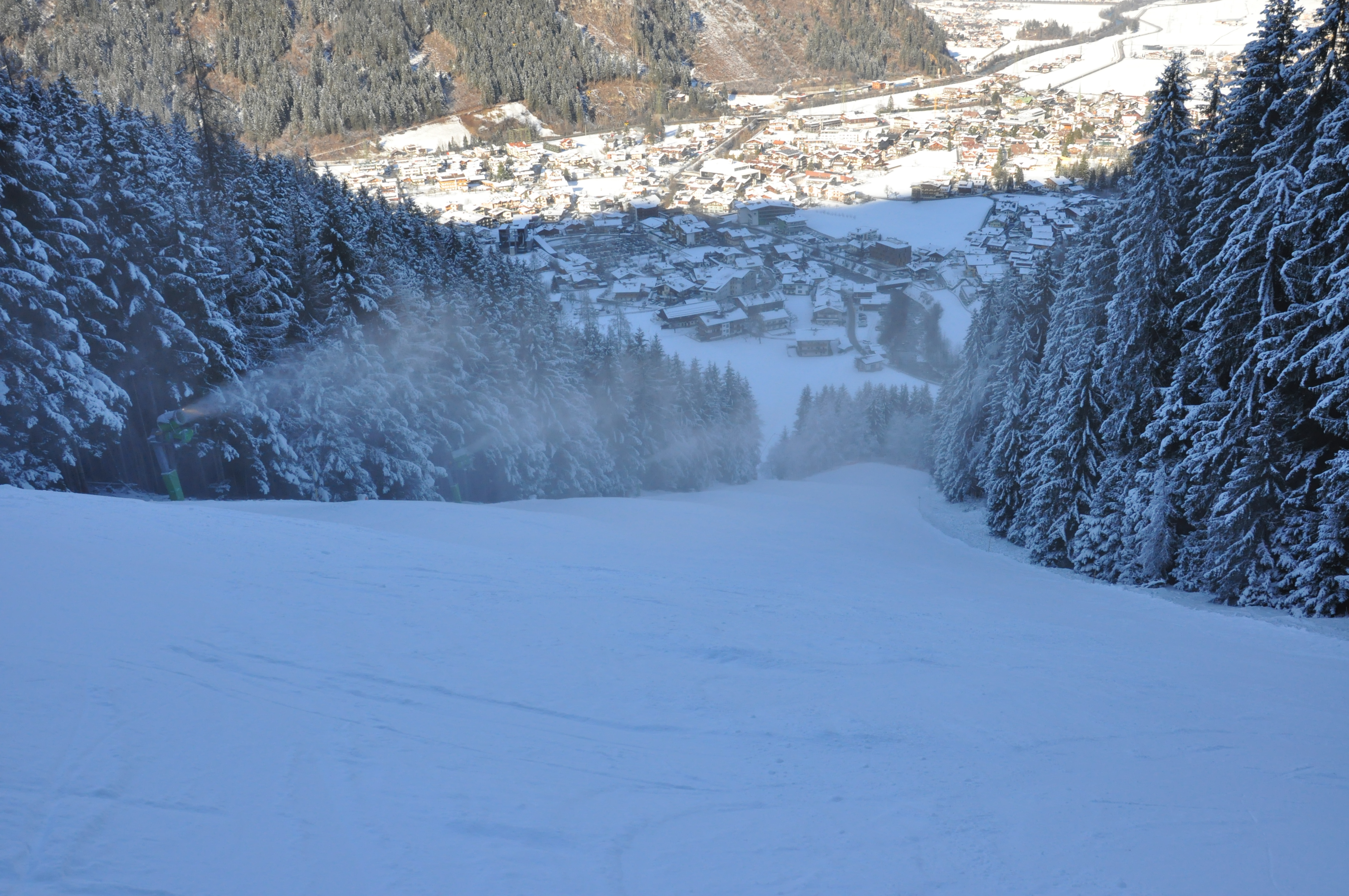 Die TalAbfahrt Ahorn in Mayrhofen im Zillertal