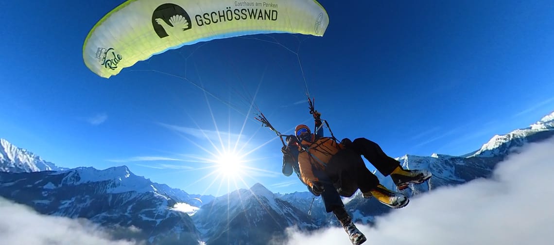 mys-Tandemflug Premium PLUS Winter mit AIR Zillertal -Tandemflug