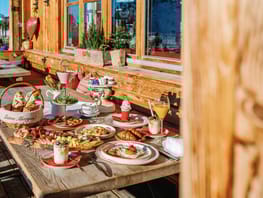 mys-Enjoyment for two on the Granatalm-Breakfast on the terrace Easter brunch in the mountains