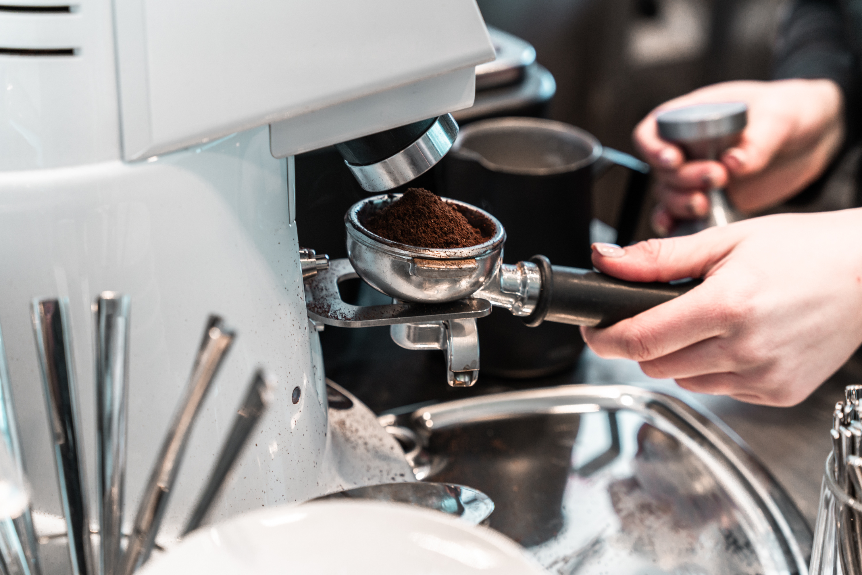 frisch gemahlener Kaffee im Albergo