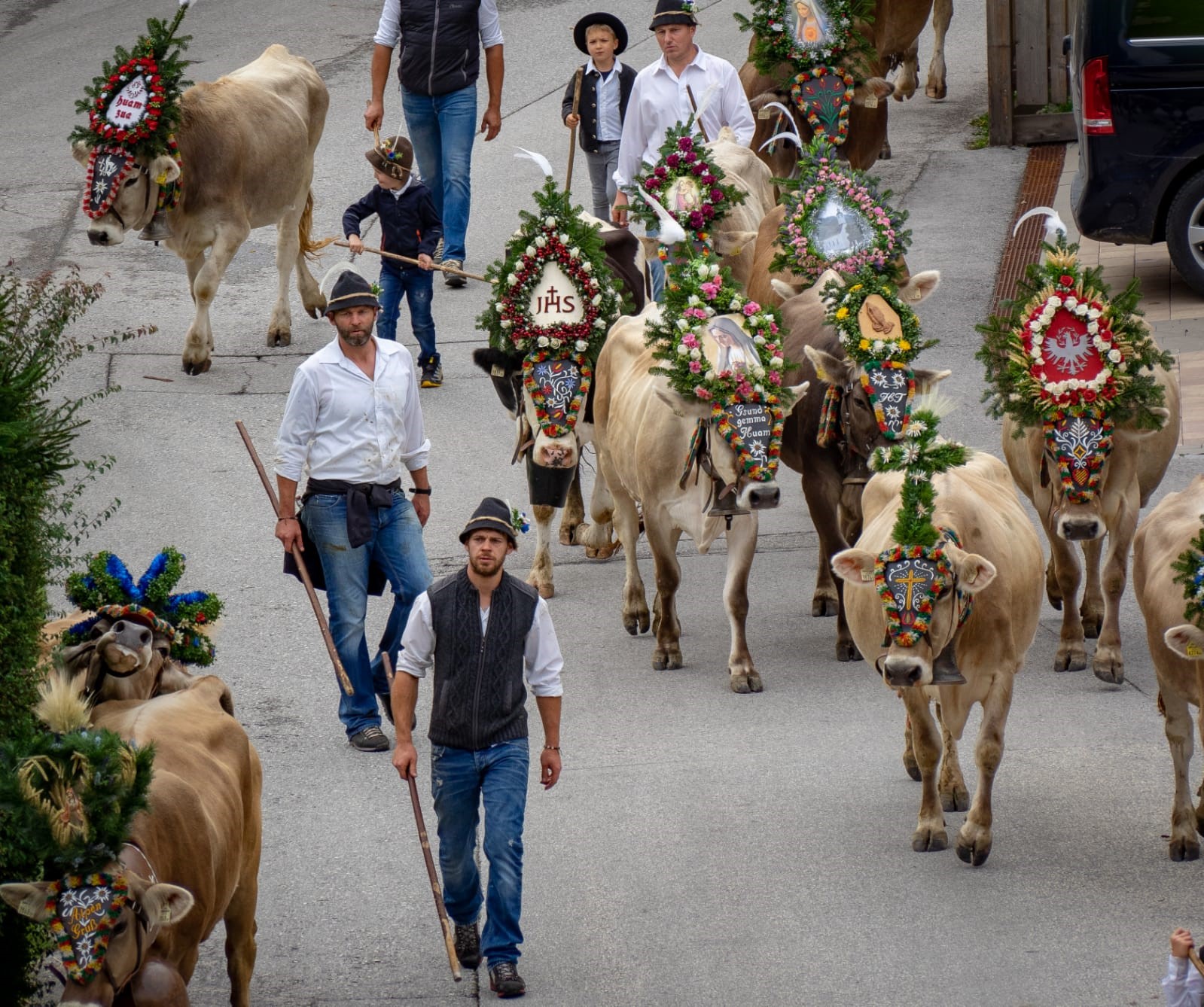 mys-Almabtrieb at the Jogglerhof Ramsau on 23.09.2023-Almabtrieb Jogglerhof