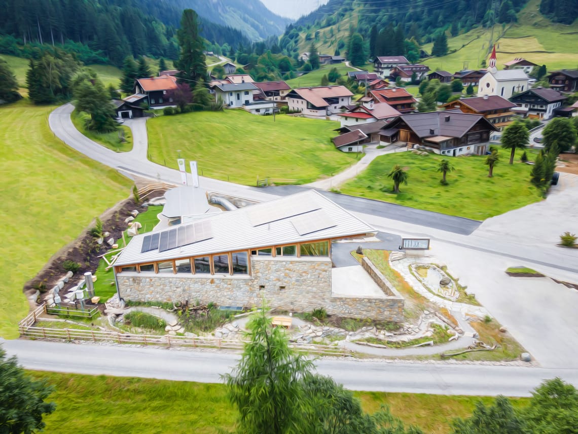 Nature Park House in Ginzling The modern Nature Park House in Ginzling, surrounded by the Zillertal Alps. Its eco-friendly architecture blends nature and knowledge. As a visitor center in the Mayrhofen-Hippach region, it offers exciting exhibitions and hiking information.