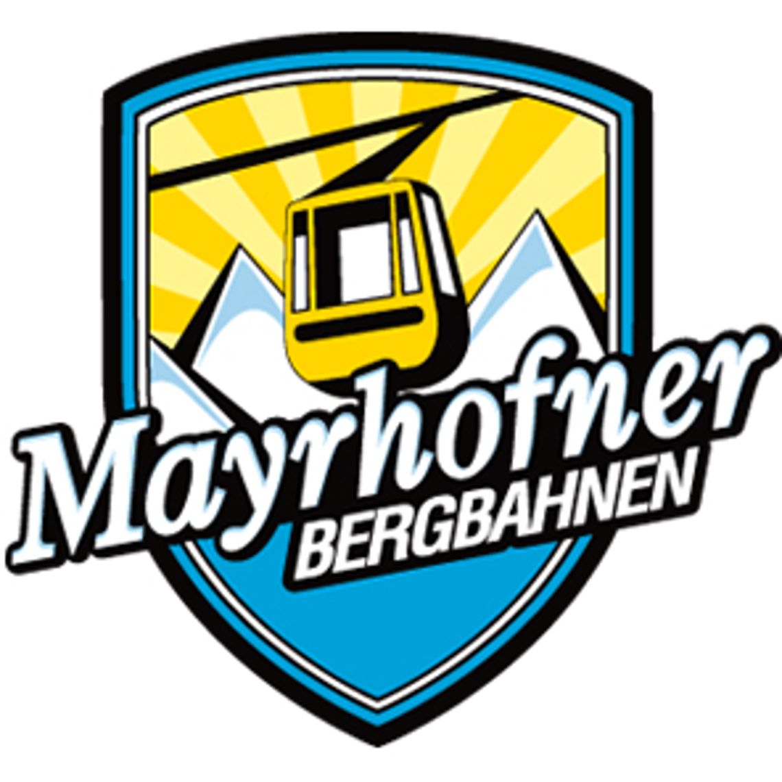 Partnerbetriebe der Mayrhofner Bergbahnen Das Logo der Mayrhofner Bergbahnen zeigt eine Seilbahn vor Bergen und Sonnenschein. Es steht für Naturerlebnis und alpine Abenteuer. Ein Partnerbetrieb dieses Unternehmens bietet Gästen besondere Vorteile.