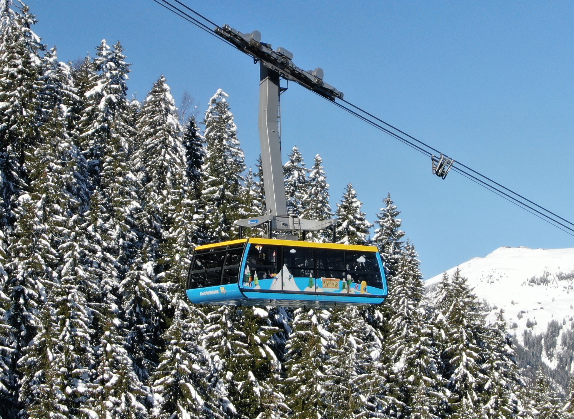 SEILBAHNFÜHRUNG AHORNBAHN WINTER