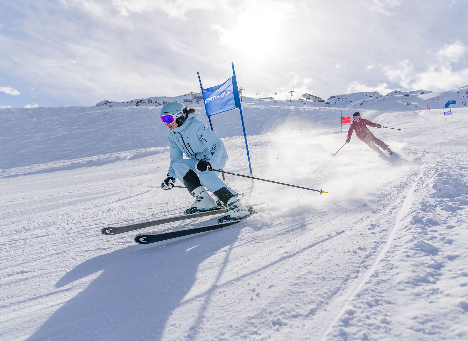 Rosina Schneeberger auf der Rennstrecke im Rennparadies Unterberg