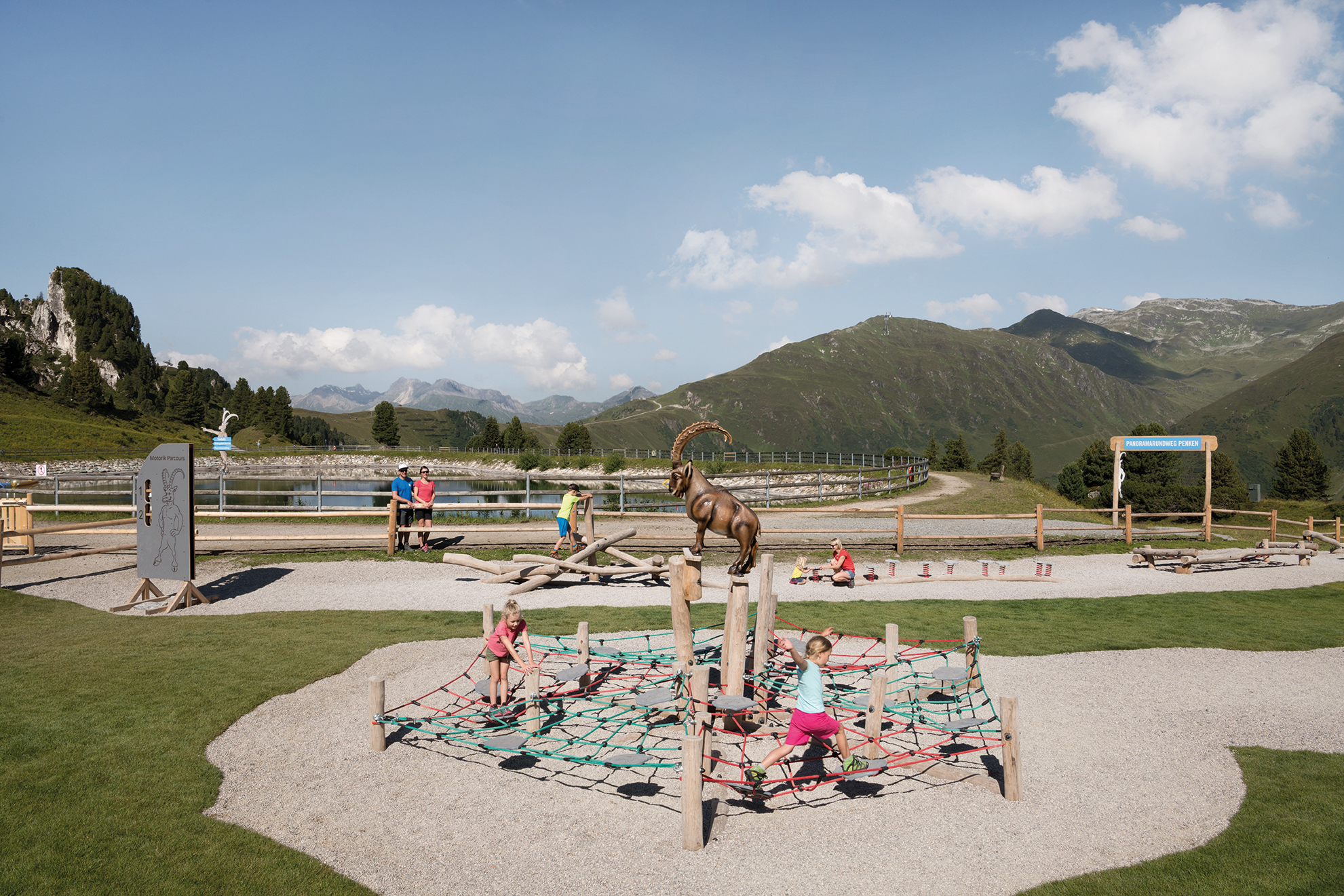 Motor skills course at the FunSportStation in Mountopolis by Mayrhofner Bergbahnen