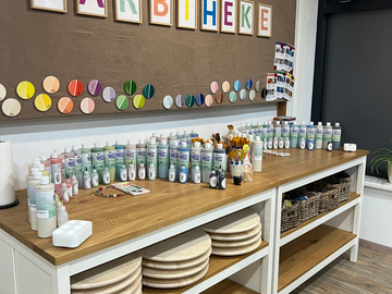 mys-Create Your Unique Ceramic Piece at La Keramika-paint counter